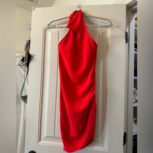 Amanda Uprichard Red Backless Dress